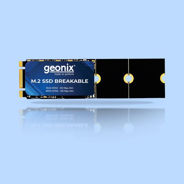 GEONIX Black 256GB SSD M.2 2280 SATA III BREAKABLE(6Gb/s)|Read Speed Upto 550 Mbps | Internal Solid State Drive(SSD)| 5 Years Warranty