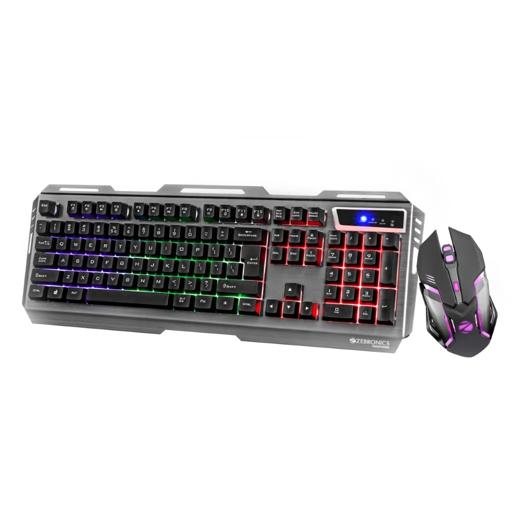 Zebronics Zeb-Transformer Gaming Keyboard and Mouse Combo (USB, Braided Cable)