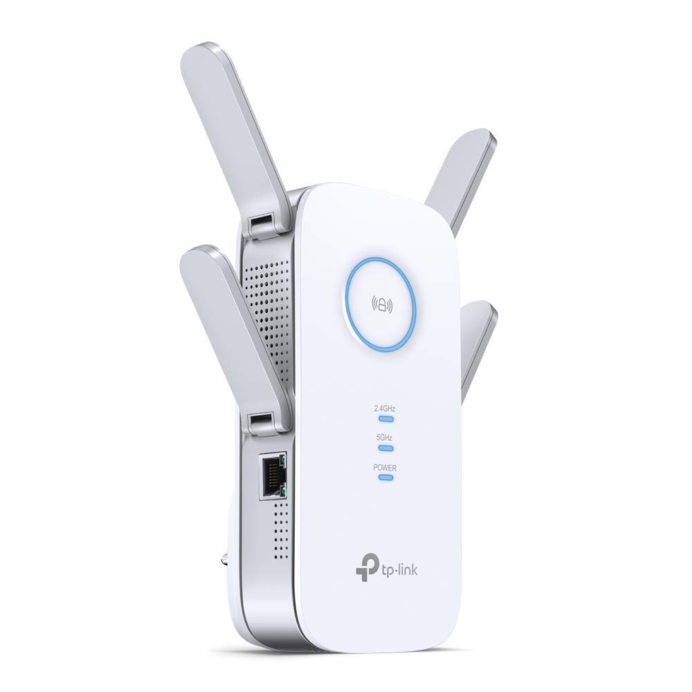 TP-Link RE650 AC2600 Universal Dual Band Range Extender, Broadband/Wi-Fi Extender, Wi-Fi Booster/Hotspot with 1 Gigabit Port and 4 External Antennas, Built-in Access Point Mode New
