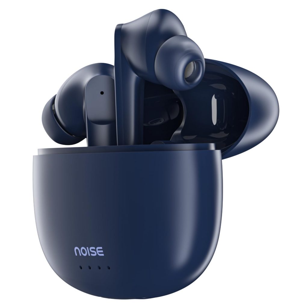 Noise Buds VS104 Truly Wireless Earbuds with 45H of Playtime, Quad Mic with ENC, Instacharge(10 min=200 min), 13mm Driver,Low Latency, BT v5.2 (Midnight Blue)