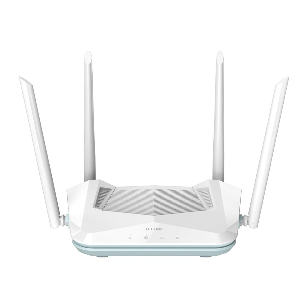 D-Link R15 AX1500 Eagle PRO 1500Mbps Dual Band AI Powered Wi-Fi 6 Router Fast & Reliable 2.4 GHz up to 300 Mbps & 5 GHz up to 1201 Mbps | High-Gain Antennas