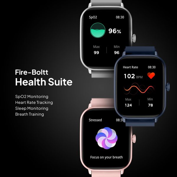 Fire-Boltt Ninja Call Pro Max 2.01” Display Smart Watch, Bluetooth Calling, 120+ Sports Modes, Health Suite, Voice Assistance
