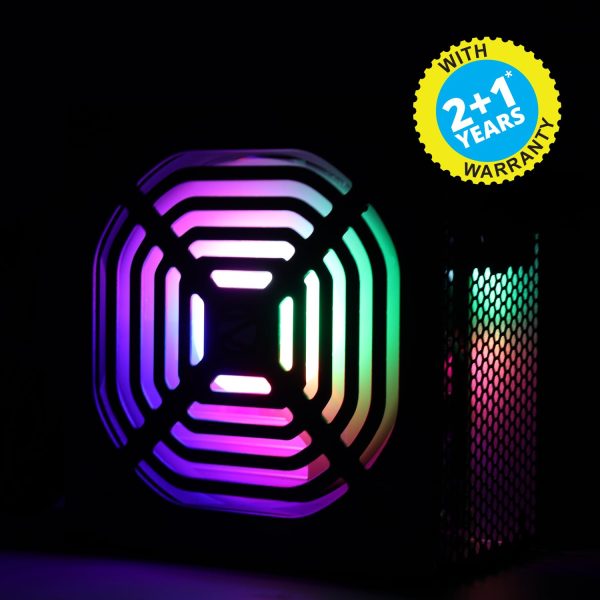 ZEBRONICS ZS500 500W Non Modular Power Supply with Silent 120mm RGB Fan, SATA x 3, 12V 28A (Max.), Over Voltage/Short Circuit Protection