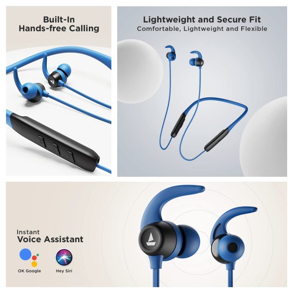 boAt Rockerz 255 Pro+ Bluetooth Wireless in Ear Earphones with Upto 60 Hours Playback, ASAP Charge, IPX7, Dual Pairing and Bluetooth v5.2(Deep Blue) (Copy)