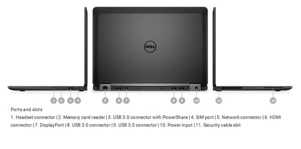 Dell (Refurbished) Latitude E7270 12.5 Inches Laptop (Intel Core I5 6Th Gen/8Gb/256 Gb Ssd/Windows 11 Pro