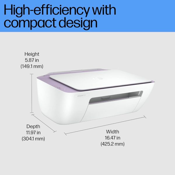 HP Deskjet 2331 Colour Printer, Scanner and Copier for Home/Small Office, Compact Size, Reliable, Easy Set-Up Through HP Smart App On Your Pc Connected Through USB, Ideal for Home.