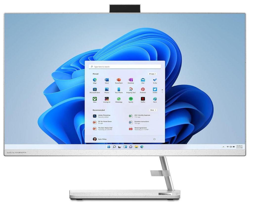 Lenovo IdeaCentre AIO 3 Intel i5 12450H 27" FHD IPS 3-Side Edgeless All-in-One Desktop with Alexa Built-in (16GB/1TB SSD/Win11/MS Office 2021/5.0MP + IR Camera/Wireless Keyboard & Mouse), F0GJ00QPIN
