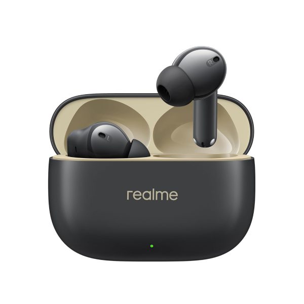 realme Buds T300 TWS Earbuds with 40H Play time,30dB ANC, 360° Spatial Audio with Dolby Atmos, 12.4 mm Dynamic Bass Boost Driver, IP55 Water & Dust Resistant, BT v5.3 (Stylish Black)