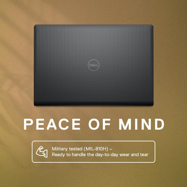 Dell 15 Laptop, Intel 12th Gen Core i3-1215U Proc/16GB DDR4/512GB SSD/Intel UHD Graphic/15.6" (38cm) FHD Display/Spill-Resistant Keyboard/Win11+MSO'21/15 Month McAfee/Black/Thin & Light 1.69kg