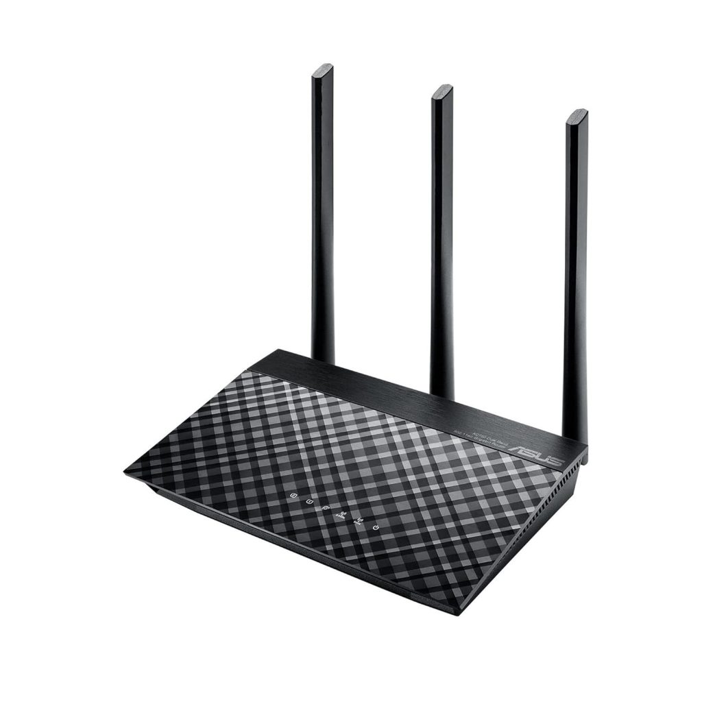 ASUS RT-AC53 AC750 Dual Band WiFi Router (Black) with high Power Design, VPN Server and time scheduling, Dual_Band (750 megabits_per_Second)