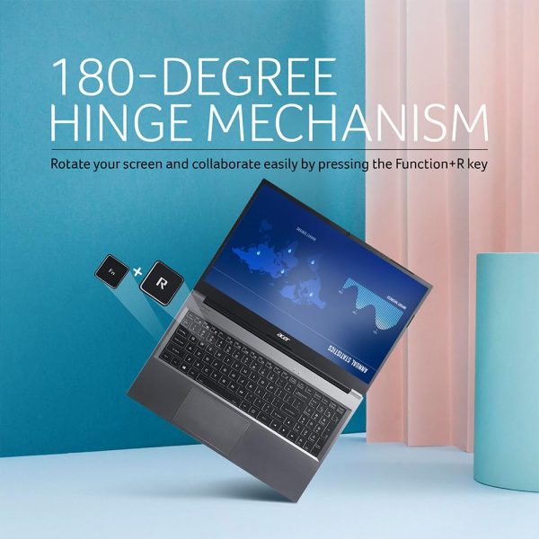 Acer Aspire Lite 12th Gen Intel Core i3-1215U Premium Metal Laptop (Windows 11 pro/8 GB RAM/512GB SSD) AL15-52, 39.62cm (15.6") Full HD Display, Metal Body, Steel Gray, 1.59 Kg Visit the Acer Store