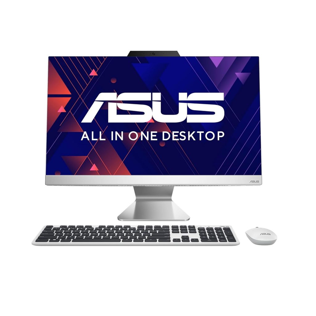ASUS AiO A3 Series, 23.8" (60.45 cm) FHD, Intel Core i5-1235U 12th Gen, All-in-One Desktop (8GB/512GB SSD/Windows 11/Office 2021/with Wireless Keyboard & Mouse/White/5.4 kg), A3402WBAK-WA035WS