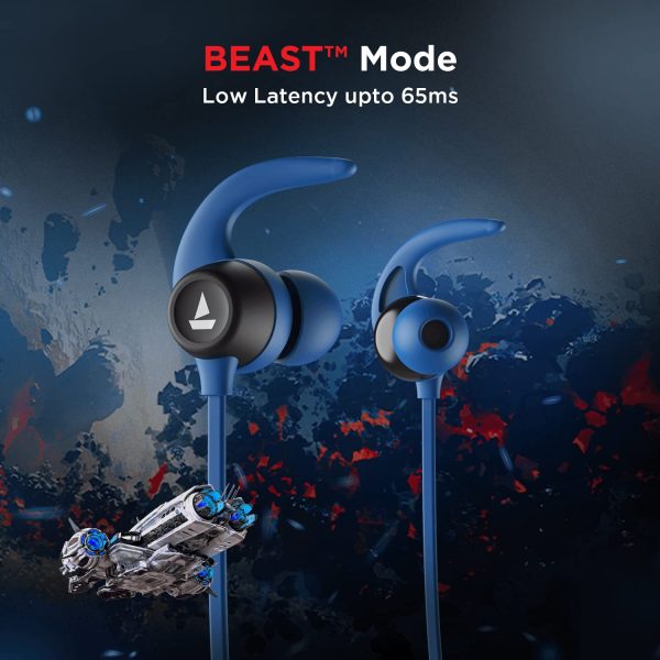 boAt Rockerz 255 Pro+ Bluetooth Wireless in Ear Earphones with Upto 60 Hours Playback, ASAP Charge, IPX7, Dual Pairing and Bluetooth v5.2(Deep Blue) (Copy)