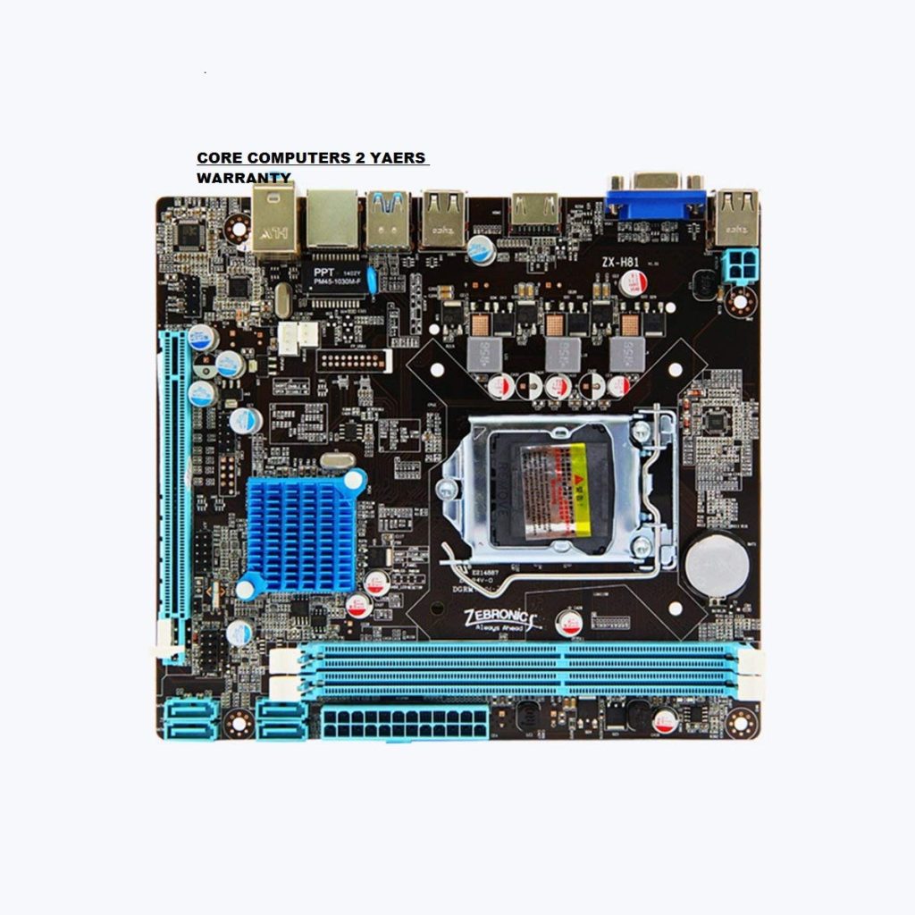 Zebronics H61 Motherboard ATX Intel LGA 1155 Socket | 6USB,1VGA,1LAN,1Audio,1HDMI Port, DDR3
