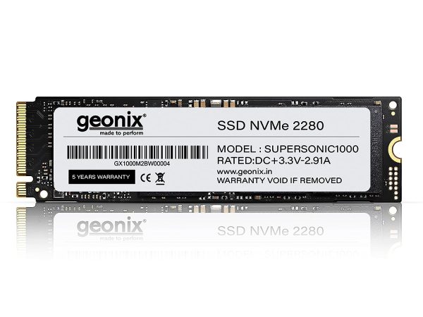 GEONIX 128GB M.2 NVMe SSD, 2280 SATA III (6Gb/s), Read Speed – Up to 2650 Mbps, Write Speed – Up to 2000 Mbps, Internal Solid State Drive (SSD), (3years Warranty)