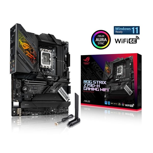 ASUS Rog Strix Z790-H Gaming(WiFi 6E) Lga 1700(Intel12&13Th Gen) ATX Gaming Motherboard(Ddr5-7800 Mt/S,Pcie 5.0 X16 with Q-Release,4Xpcie 4.0 M.2 Slots,USB 3.2 Gen 2X2 Type-C,Front-Panel Connector)