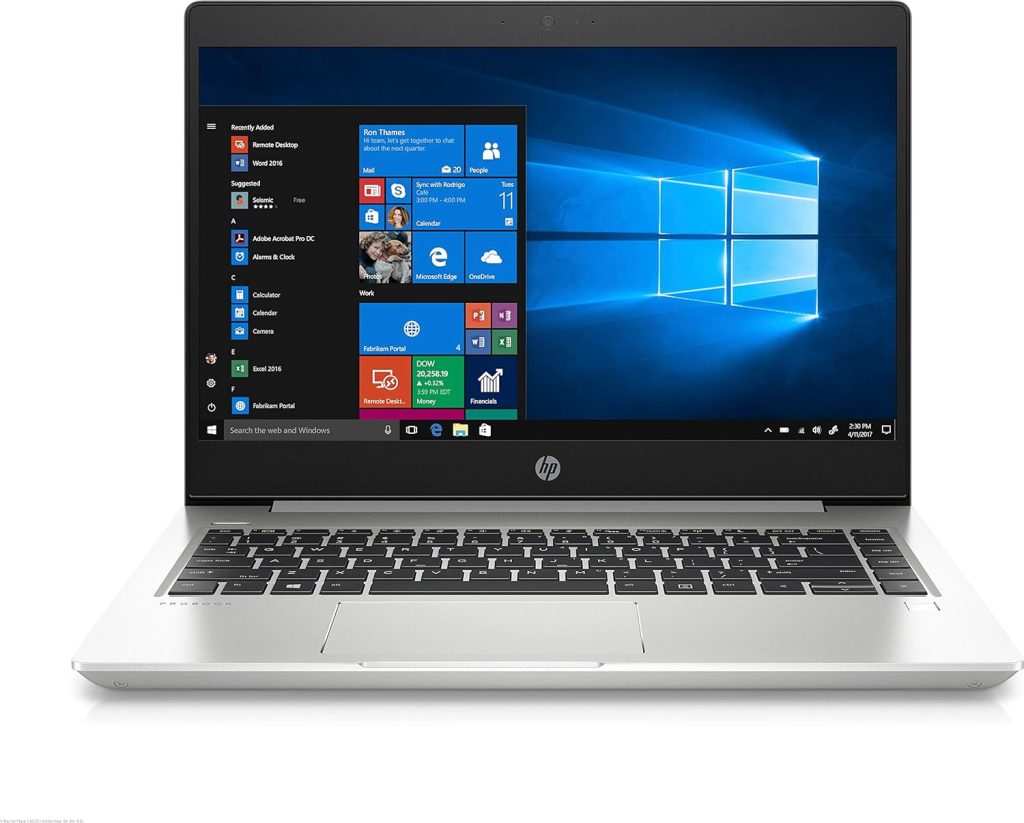 HP ProBook 440 G6 Laptop (5VC06UT#ABA) Intel i5-8265U, 8GB RAM, 256GB SSD, 14-inch FHD 1920x1080, Win11 Pro, 720p Webcam, Backlit KB, 45W AC Adapter