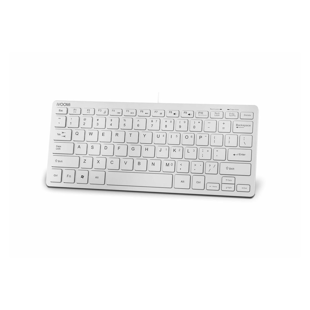 iVOOMi Venom Wired Keyboard II UV Printed Keys II Compatible with Win/Mac/Linux (Silver)