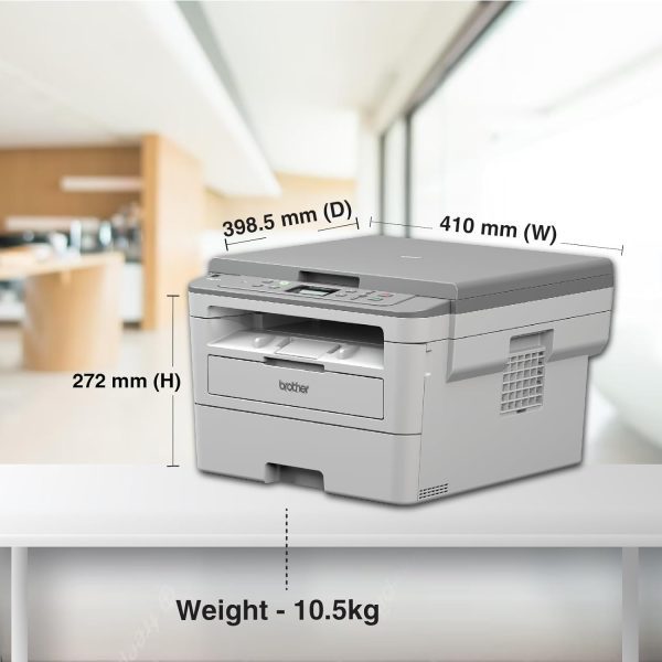 Brother DCP-B7500D Automatic Duplex Laser Printer with 34 Pages Per Minute Print Speed, Multifunction (Print Scan Copy), LCD Display, 128 MB Memory, Large 250 Sheet Paper Tray, USB Connectivity