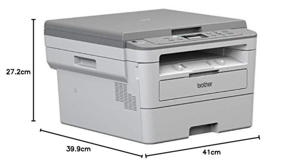 Brother DCP-B7500D Automatic Duplex Laser Printer with 34 Pages Per Minute Print Speed, Multifunction (Print Scan Copy), LCD Display, 128 MB Memory, Large 250 Sheet Paper Tray, USB Connectivity