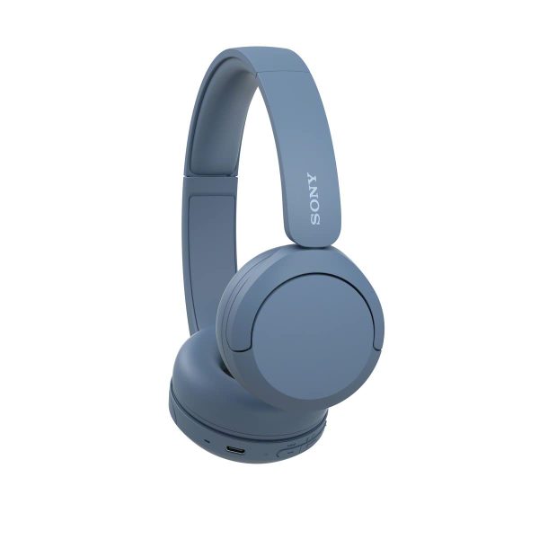 Sony WH-CH520, Wireless On-Ear Bluetooth Headphones with Mic, upto 50 Hours Playtime, DSEE Upscale, Multipoint Connectivity/Dual Pairing,Voice Assistant App Support for Mobile Phones (Blue)