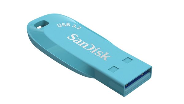 SanDisk Ultra Shift USB Flash Drive 64GB, USB 3.2 Gen 1, Bachelor Button Colour