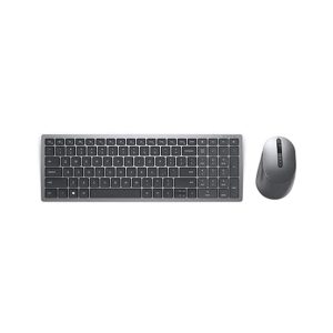 Dell Compact Wireless Keyboard and Mouse Set KM7120W, Connect Across 3 Devices (2xBluetooth, 1xWireless), Sculpted high dpi Mouse, Programmable Shortcut Keys (Titan Grey)