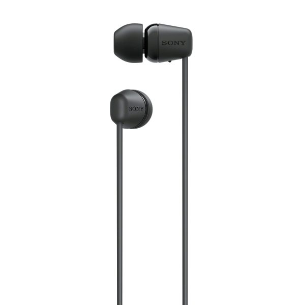 Sony WI-C100 Wireless Headphones with Customizable Equalizer for Deep Bass & 25 Hrs Battery, DSEE-Upscale, Splash Proof, 360RA, Fast Pair, in-Ear Bluetooth Headset with mic for