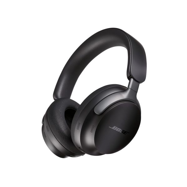 Bose QuietComfort Ultra Wireless Noise Cancelling Over ear Headphones with Spatial Audio, Over-The-Ear Headphones with Mic, Up to 24 Hours of Battery Life, Black