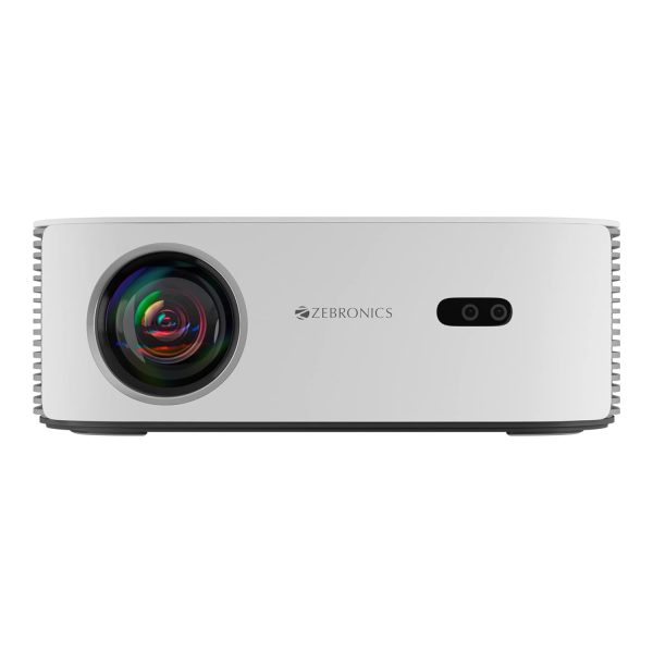 ZEBRONICS PIXAPLAY 17, Smart LED Projector, 6000 Lumens, 4K Support, Dolby Audio, 224 Inch Screen Size, HDMI, USB, WiFi, 1080p Native, APP Support, Miracast, Auto Keystone, Auto Focus