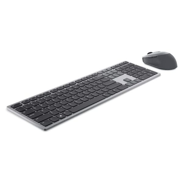 Dell Premier Multi-Device Wireless Keyboard and Mouse Set KM7321W with Dual Mode RF 2.4 GHz and Bluetooth 5.0 Connectivity (Grey)