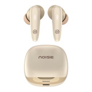 Noise Buds VS401 in-Ear Truly Wireless Earbuds with 50H of Playtime, Low Latency(up-to 50ms), Quad Mic with ENC, Instacharge(10 min=200 min),10mm Driver, BT v5.3(Calm Beige)
