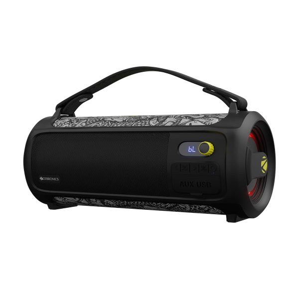 ZEBRONICS X SANTANU New Launch Rocket 500 20W Portable Party Speaker, Supports Bluetooth, TWS, USB, AUX, RGB Light, Karaoke, Mic Input, Deep Bass