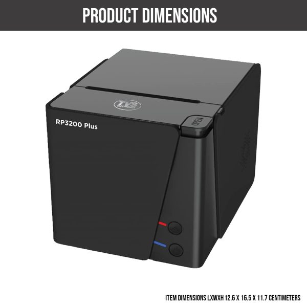 TVS ELECTRONICS RP 3200 Plus 3" Thermal Receipt Printer | High Speed Printing of 200 mm/sec | USB, Serial