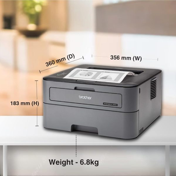 Brother HL-L2321D Automatic Duplex Laser Printer with 30 Pages Per Minute Print Speed (Best in The Category), 8 MB Memory, Large 250 Sheet Paper Tray, USB Connectivity