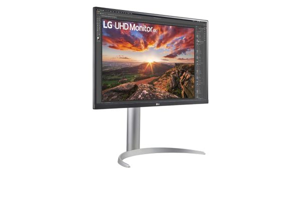 LG 27' IPS 5ms 4K UHD HDR400 FreeSync 3-Side Borderless Monitor w/ArcLine HAS - HDMI,DP, USB Type-C, Speaker, VESA 100mm, Height Adjustable