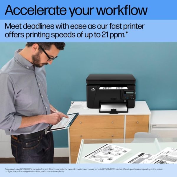 HP Laserjet Pro M126nw All-in-One B&W Printer for Home: Print, Copy, & Scan, Affordable, Compact, Easy Mobile Printing