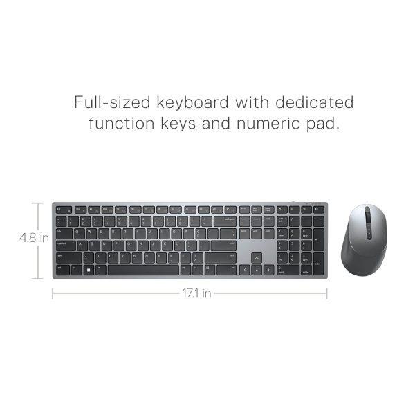 Dell Premier Multi-Device Wireless Bluetooth Keyboard and Mouse - KM7321W