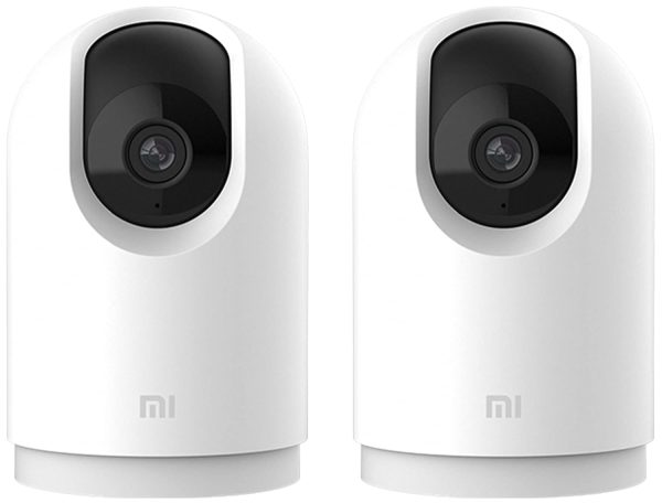 Xiaomi Mi 360 Home Security Wireless Camera 2K Pro with Bluetooth Gateway BLE 4.2 l Dual Band Wi-fi Connection l 3 Million HD 1296p| Full Color in Low-Light | AI Human Detection, White (Pack of 2)