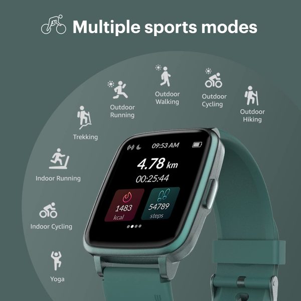 Noise ColorFit Pulse Smartwatch with 1.4" Full Touch HD Display, SpO2, Heart Rate, Sleep Monitors & 10-day battery - Teal Green