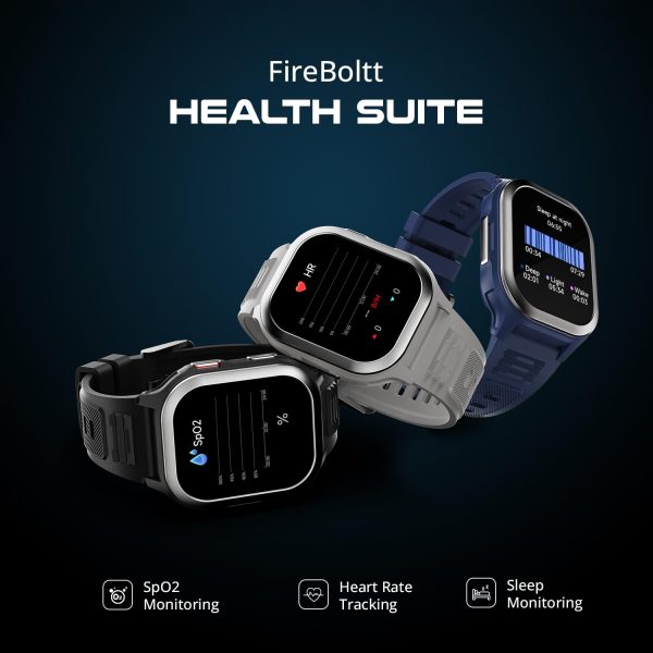 Fire-Boltt 4G Pro VoLTE Calling Smart Watch- 2.02” TFT Display, 4G Nano-SIM GPS, Health Suite, Sports Modes, 400mAh Battery (Black)