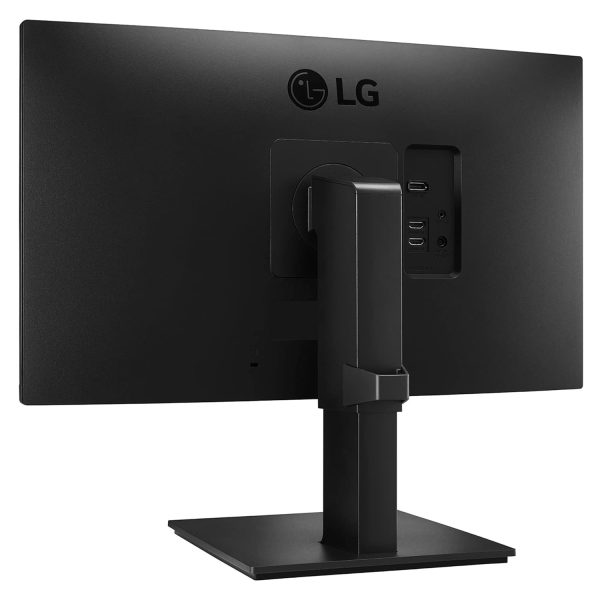 LG Electronics 24 inch (60 cm) QHD (2K) 2560 x 1440 Pixels, IPS-sRGB 99%, Height Adjust, Pivot (2Way), Swivel, Display Port, HDMIx 2, 3 Side Slim Border, Black Color - 24QP550