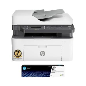 HP Laser MFP 1188fnw, Wireless, Print, Copy, Scan, Fax, 40-Sheet ADF, Hi-Speed USB 2.0, Ethernet, Up to 21 ppm, 150-sheet Input Tray, 100-sheet Output Tray, Black and White
