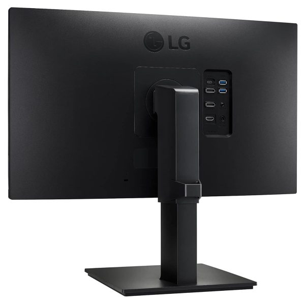 LG 24 inch (60.45 cm) QHD (2K) 2560x1440 pixels, IPS-sRGB 99%, Height Adjust, Pivot (2Way), Swivel, Tilt, USB-C (65W PD) Display Port, HDMI, Black Color - 24QP750