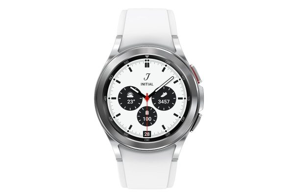 Samsung Galaxy Watch4 Classic Bluetooth(4.2 cm, Silver, Compatible with Android Only)