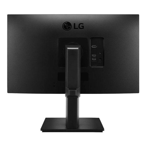 LG Electronics 24 inch (60 cm) QHD (2K) 2560 x 1440 Pixels, IPS-sRGB 99%, Height Adjust, Pivot (2Way), Swivel, Display Port, HDMIx 2, 3 Side Slim Border, Black Color - 24QP550