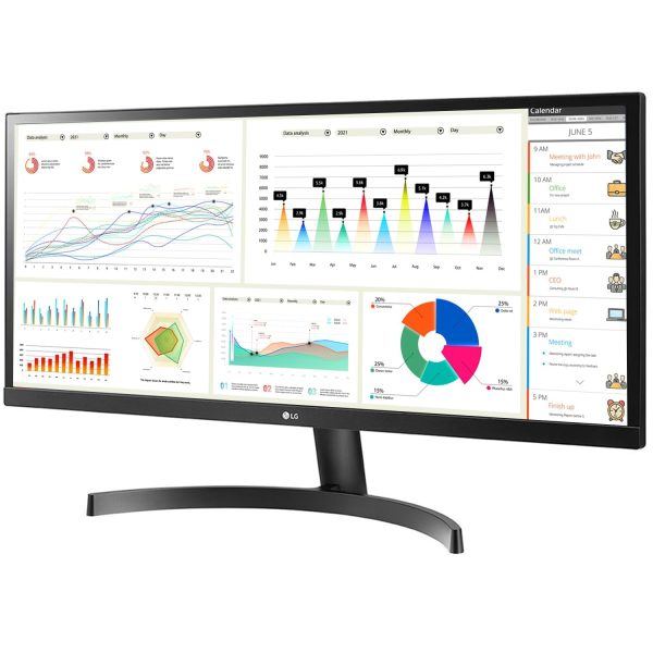 LG Electronics 29" (73Cm) Ultrawide 21:9 Wfhd Lcd 2560 X 1080 Pixels IPS Display Monitor- Hdr 10, Amd Freesync, Srgb 99%, Slim Bezel, Multitasking Monitor, Hdmi X 2, 29Wl500 (Black)