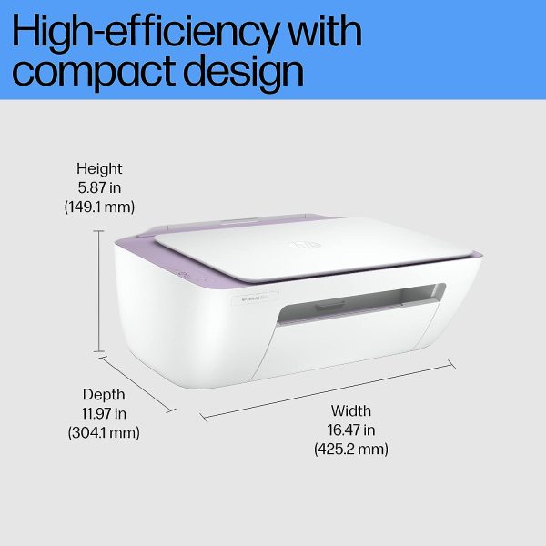 HP Deskjet 2331 Colour Printer, Scanner and Copier for Home/Small Office, Compact Size, Reliable, Easy Set-Up Through HP Smart App On Your Pc Connected Through USB, Ideal for Home.