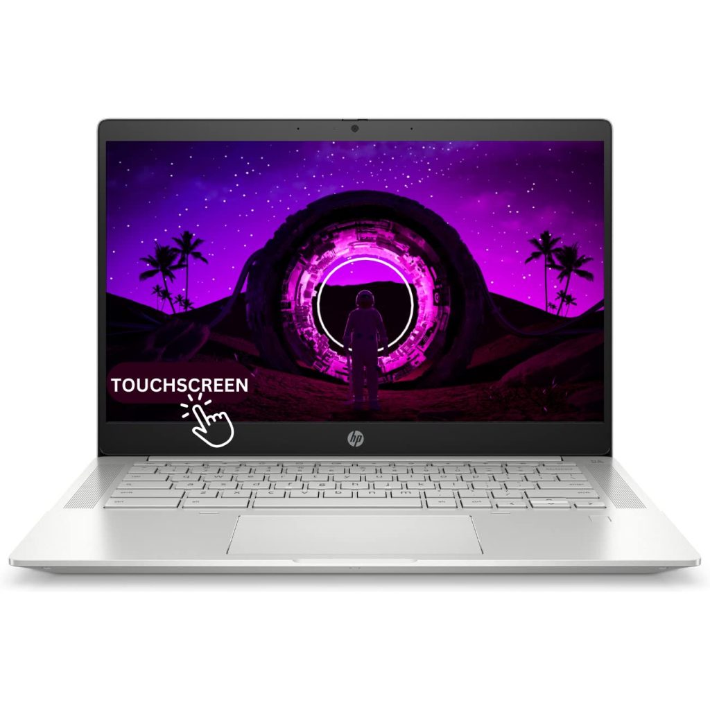 HP Chromebook C640 10th Gen Intel Core i5 FHD Thin & Light Touchscreen Laptop (8 GB DDR4 RAM/64 GB eMMC SSD + 128 GB MicroSD Card/14" (35.6 cm) FHD/Chrome OS/WiFi/BT/Webcam/Intel Graphics)