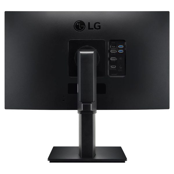 LG 24 inch (60.45 cm) QHD (2K) 2560x1440 pixels, IPS-sRGB 99%, Height Adjust, Pivot (2Way), Swivel, Tilt, USB-C (65W PD) Display Port, HDMI, Black Color - 24QP750